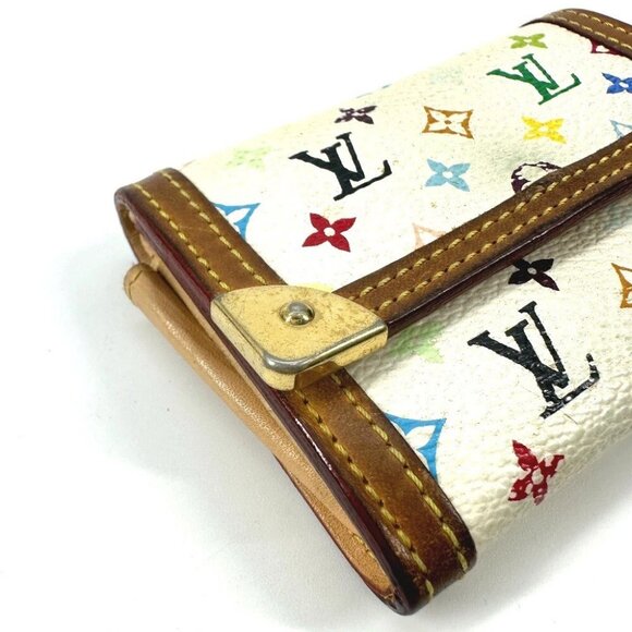 LOUIS VUITTON MonogramMulticolore Porto Monnaie-Plat Wallet coin purse - Picture 9 of 13